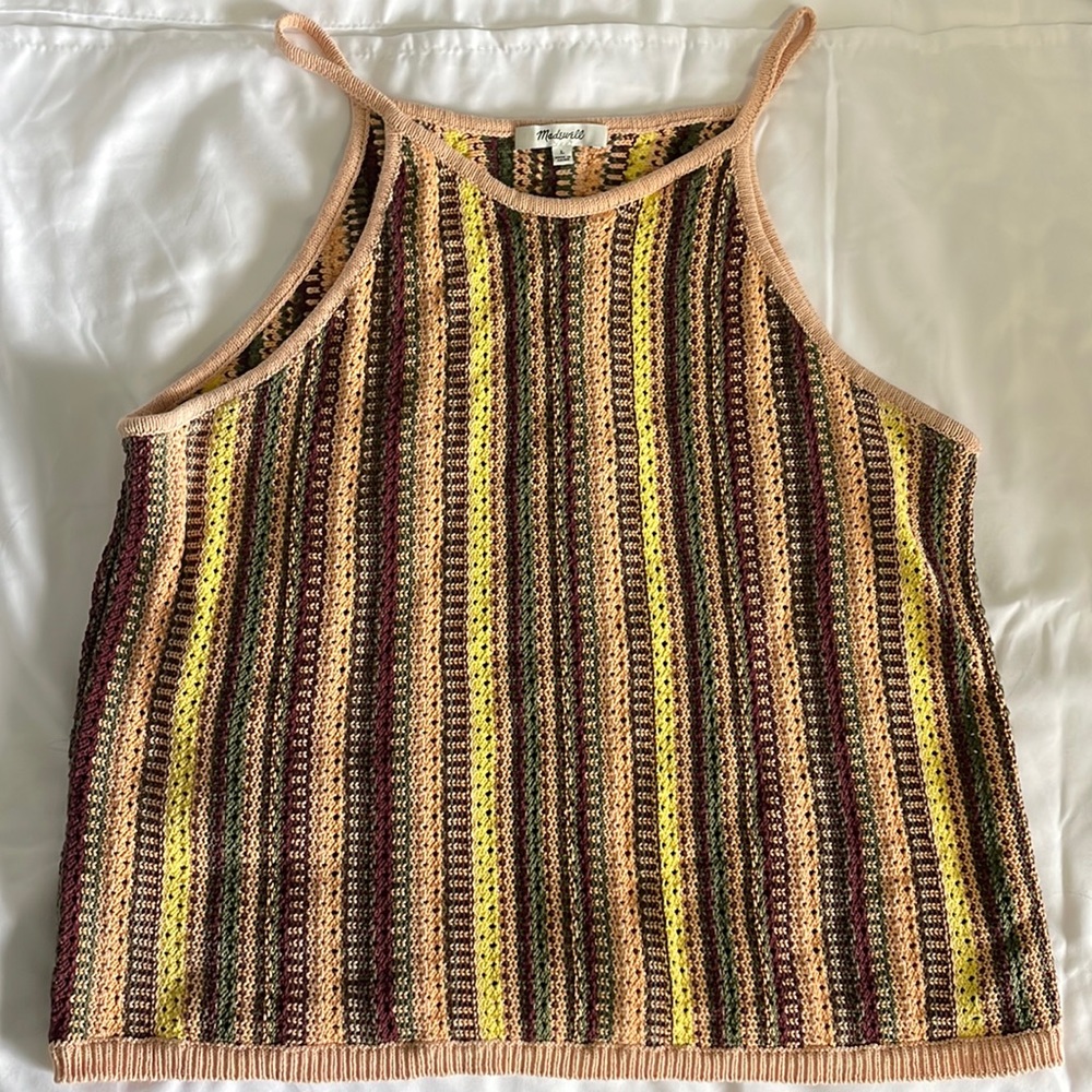 Madewell crochet tank